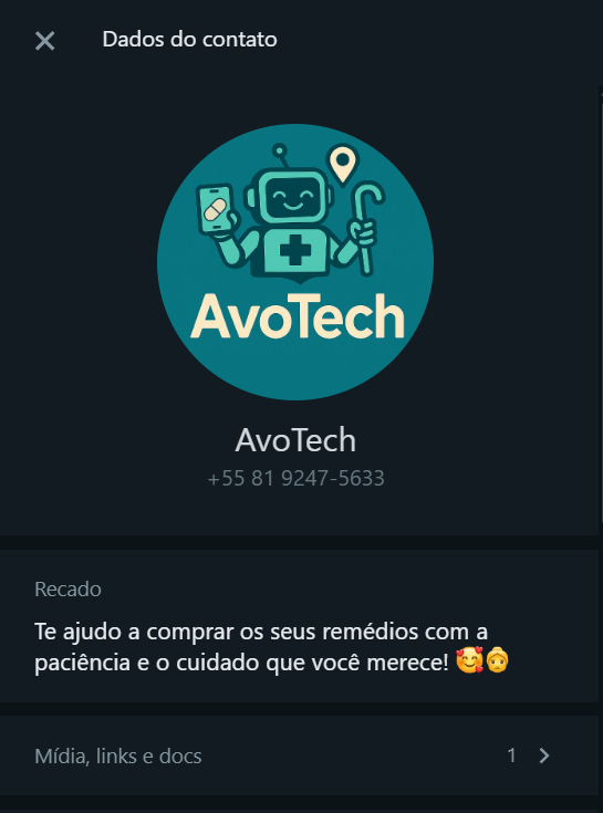 Adicionando contato